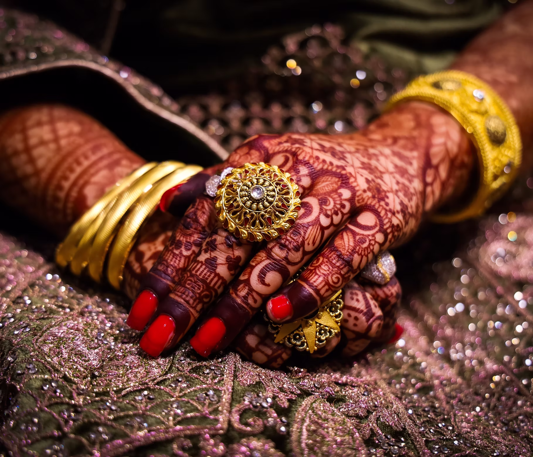Bridal henna mehndi result